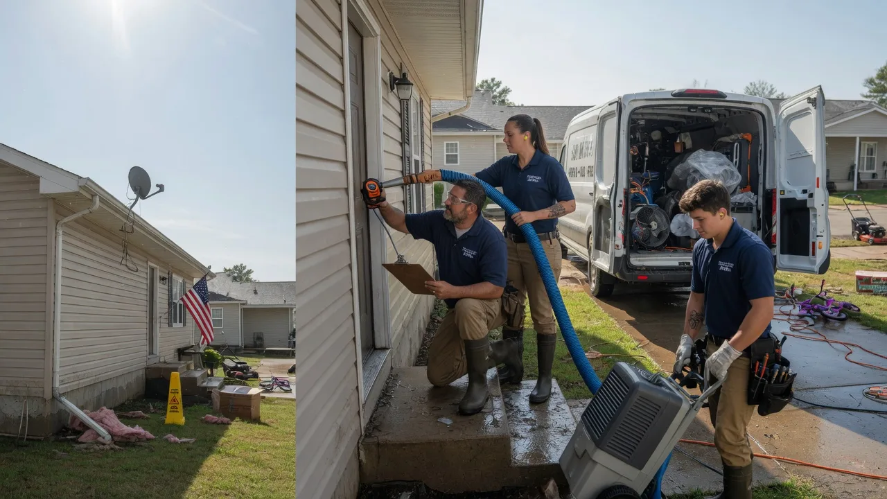Ceiling Water Damage Restoration in New Washington, OH near me